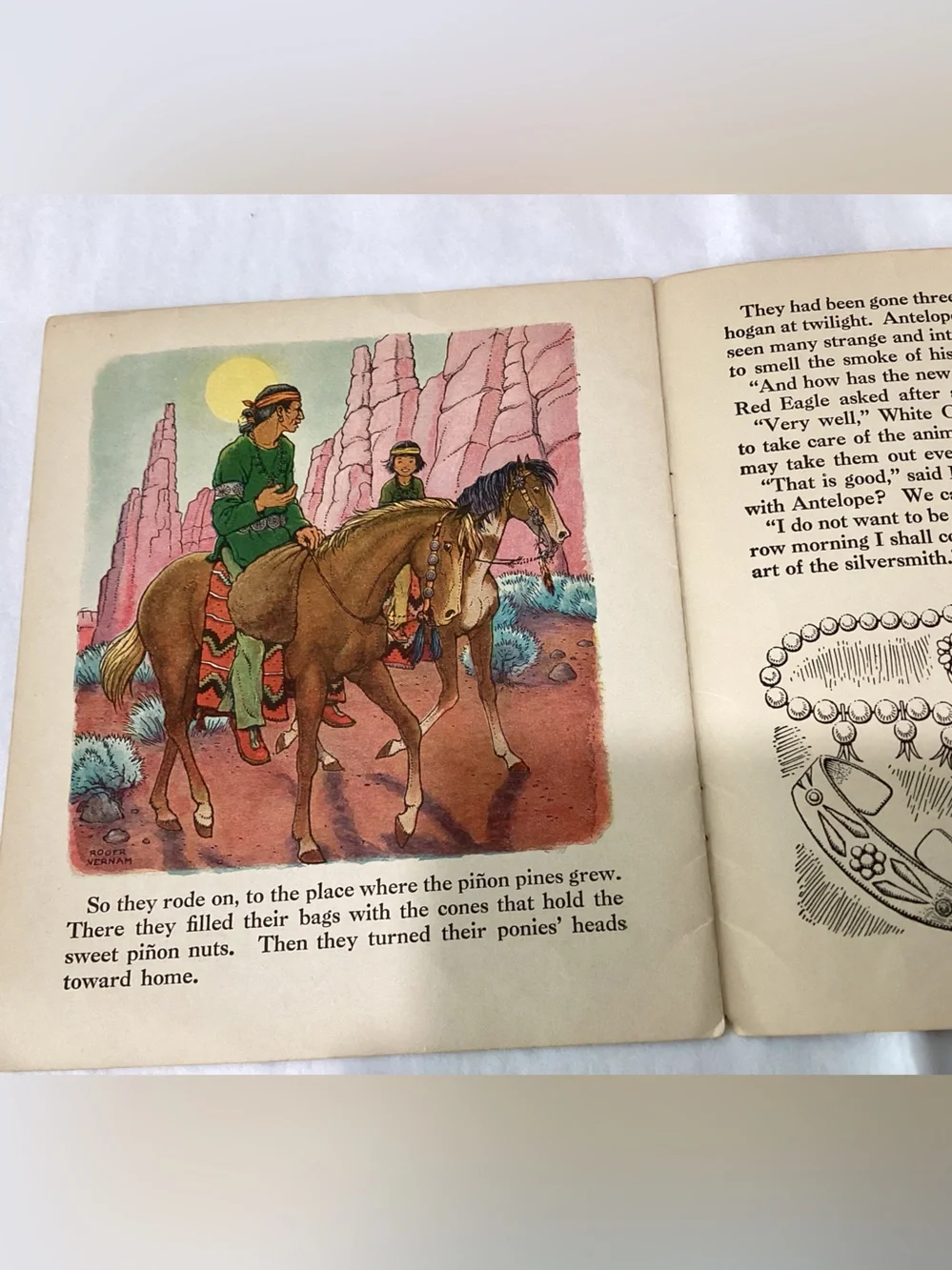 Antique 1935 Classic Children’s booklet ANTELOPE: A Navaho Indian Boy